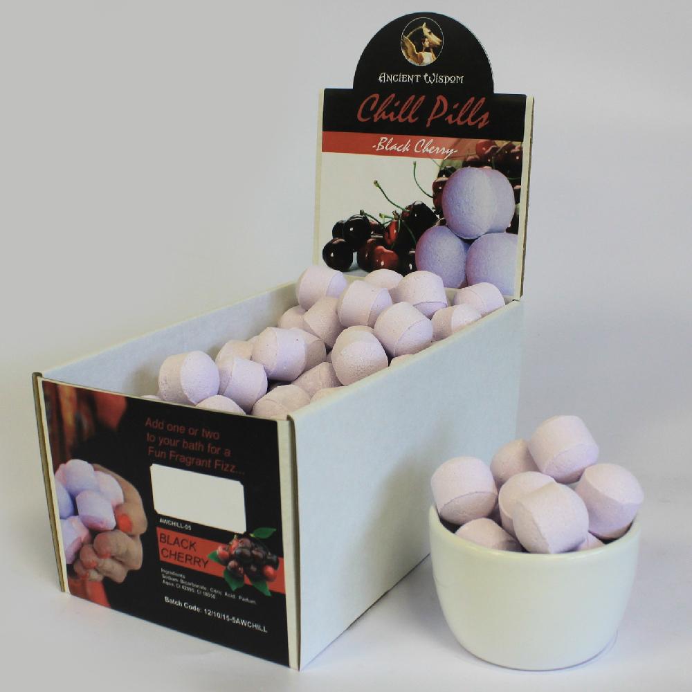 1.3kg Chill Pills Mini Bath Bombs - Black Cherry