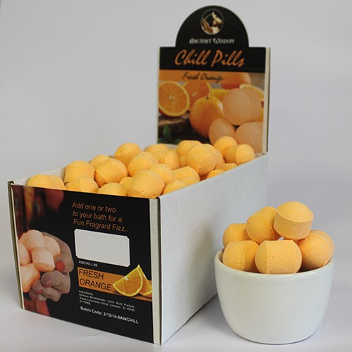 1.3kg Chill Pills Mini Bath Bombs - Fresh Oranges