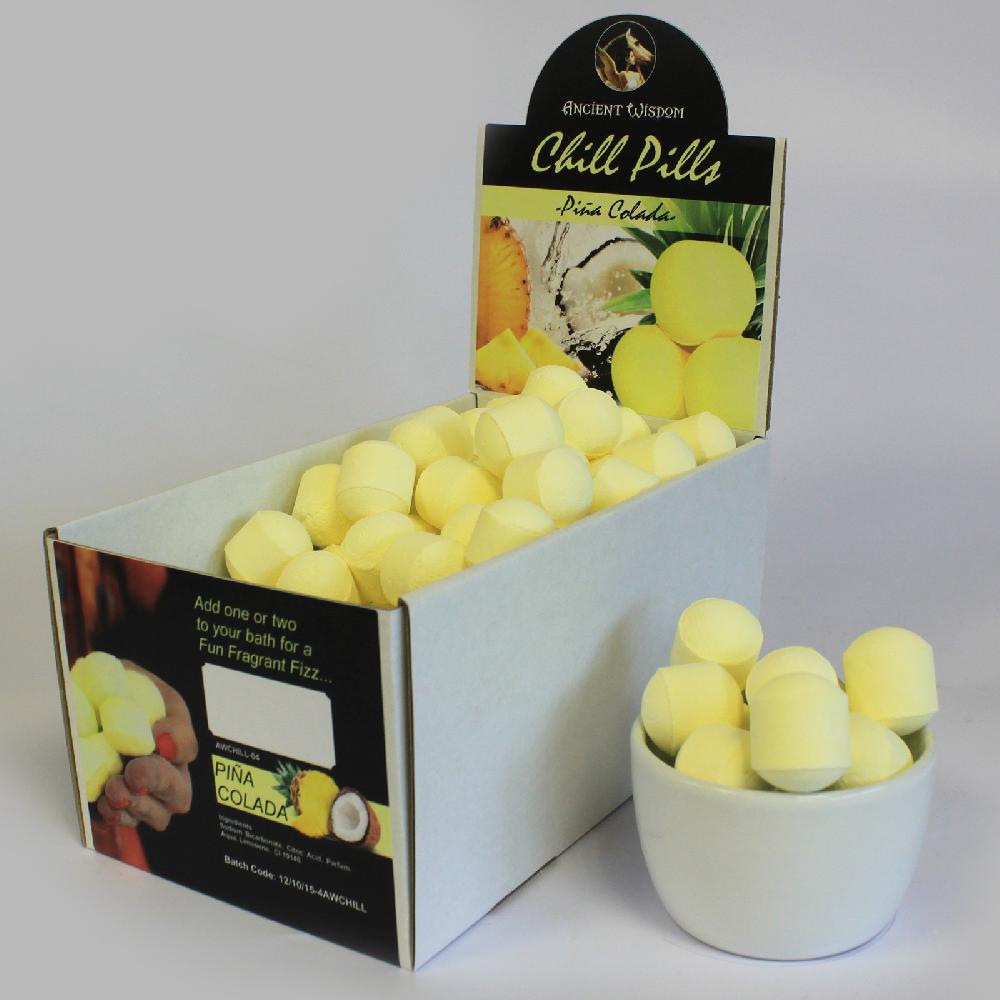 1.3kg Chill Pills Mini Bath Bombs - Pinacolada
