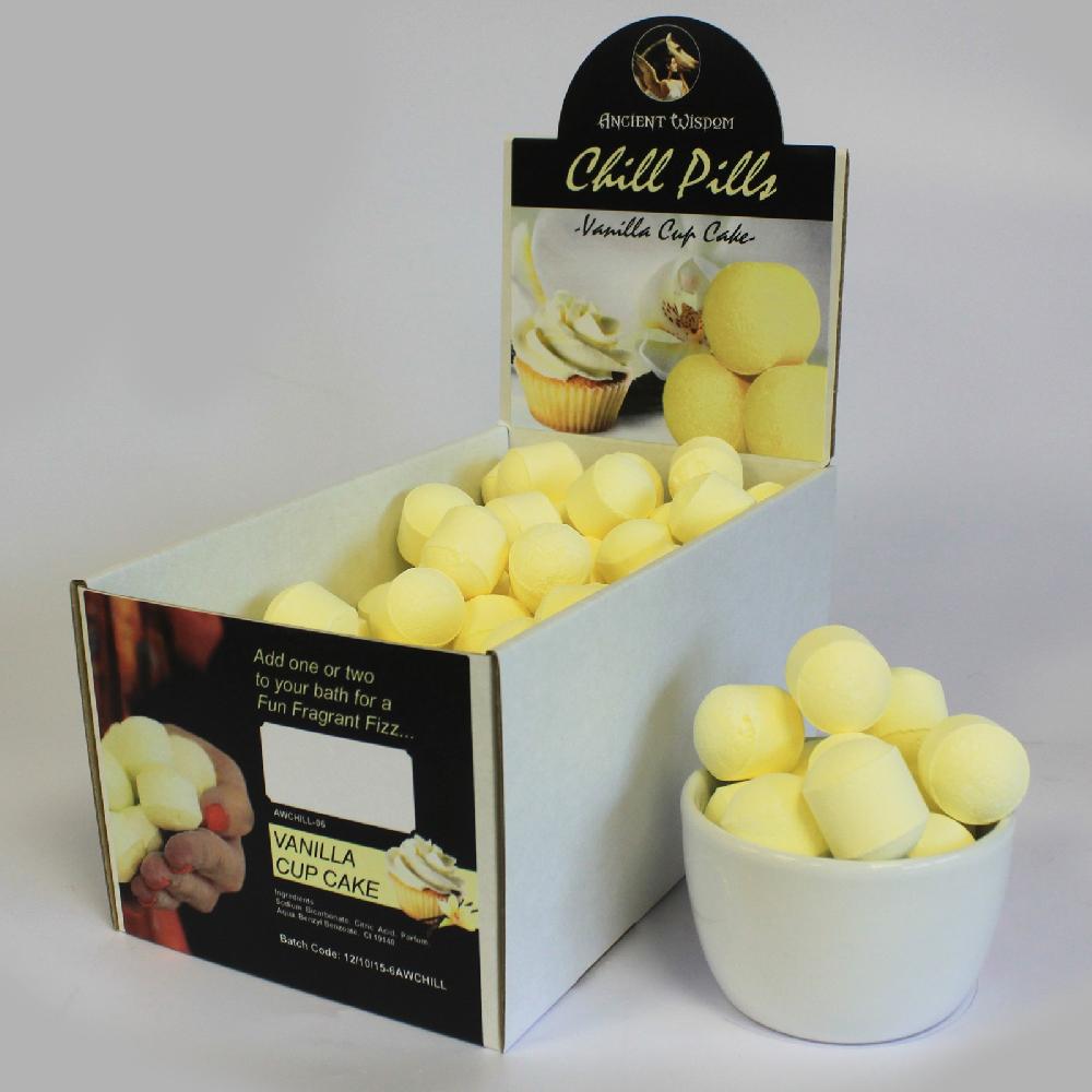 1.3kg Chill Pills Mini Bath Bombs - Vanilla Cup Cake