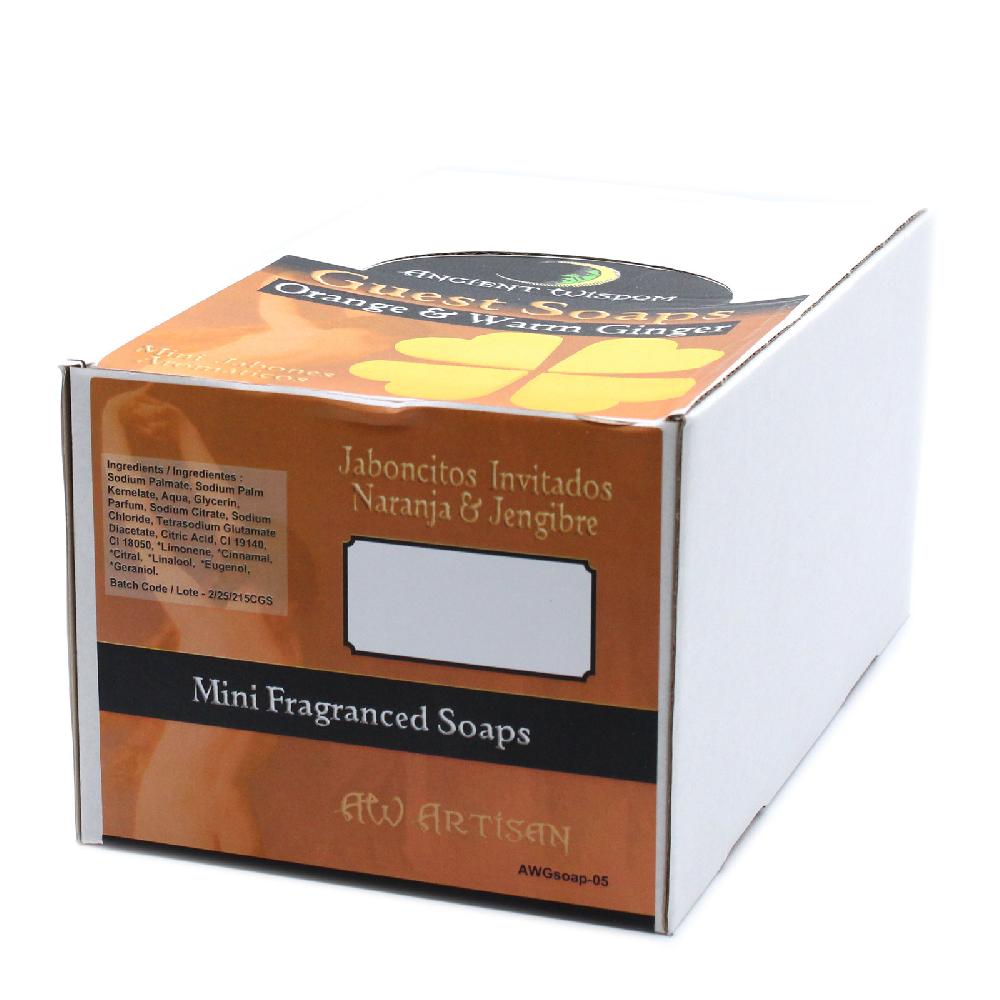100x Heart Guest Soap - Orange & Warm Ginger