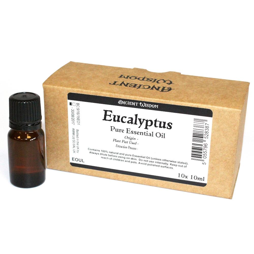 10x 10ml Eucalyptus Essential Oil Unbranded Label