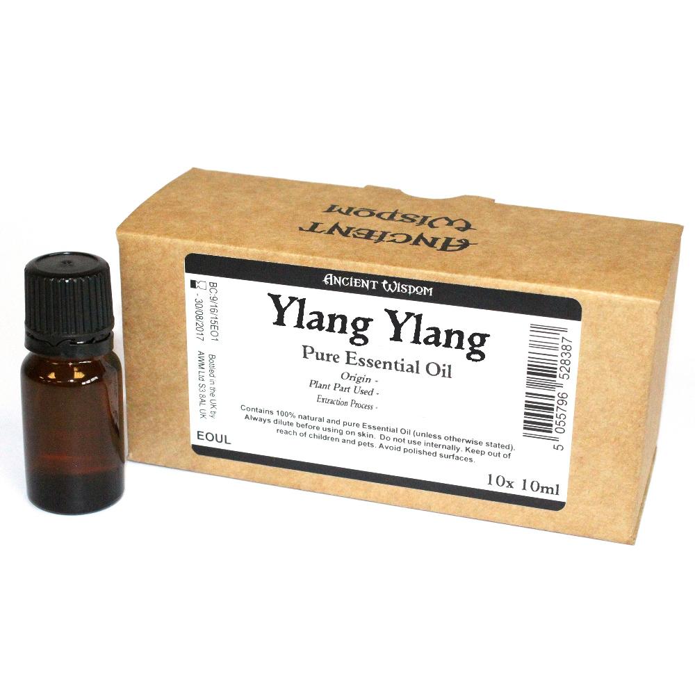 10x 10ml Ylang Ylang I Essential Oil Unbranded Label