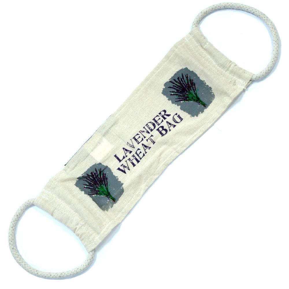 10x Empty Cotton Wheat Bags with Rope Handles - Floral Patterns