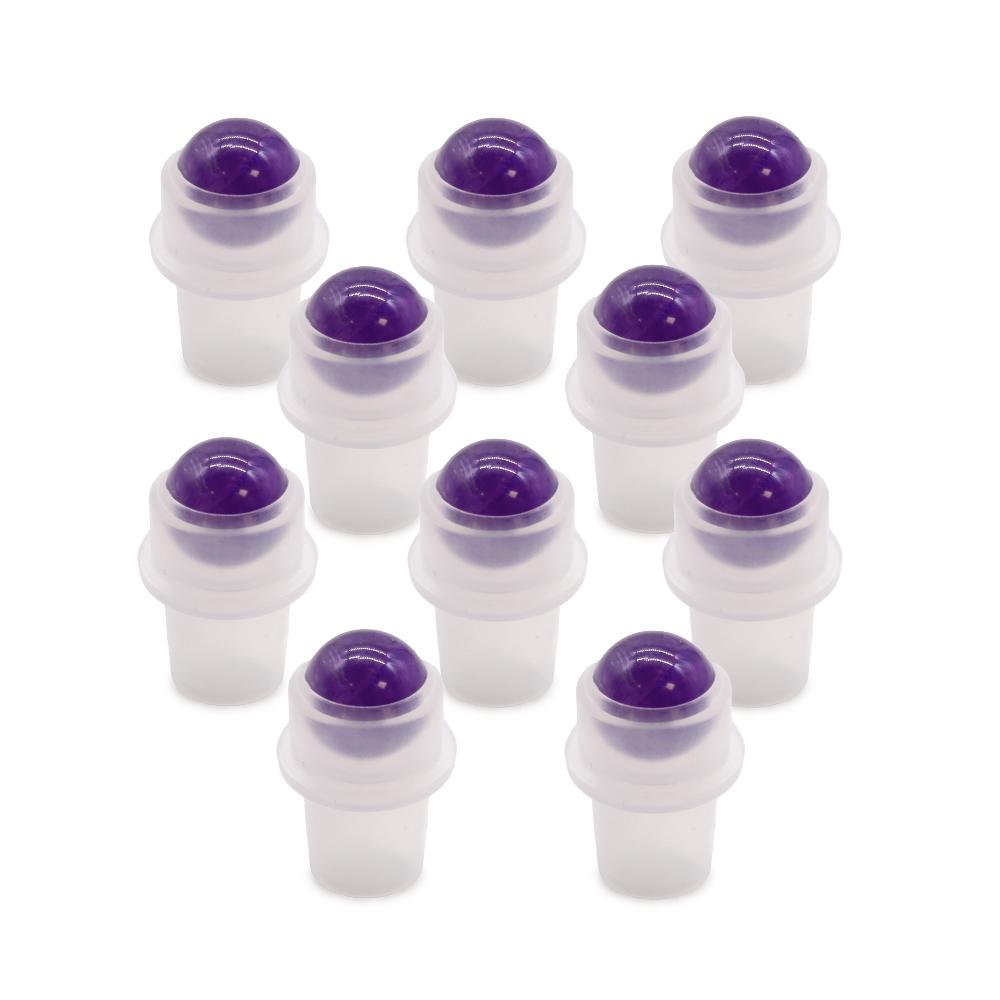 10x Gemstone Roller Tip for Bottle - Amethyst