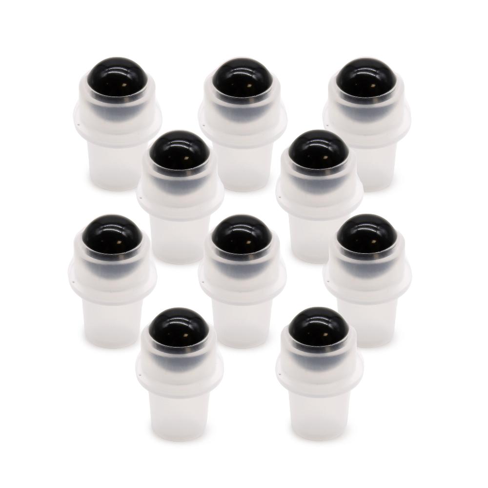 10x Gemstone Roller Tip for Bottle - Black Tourmaline