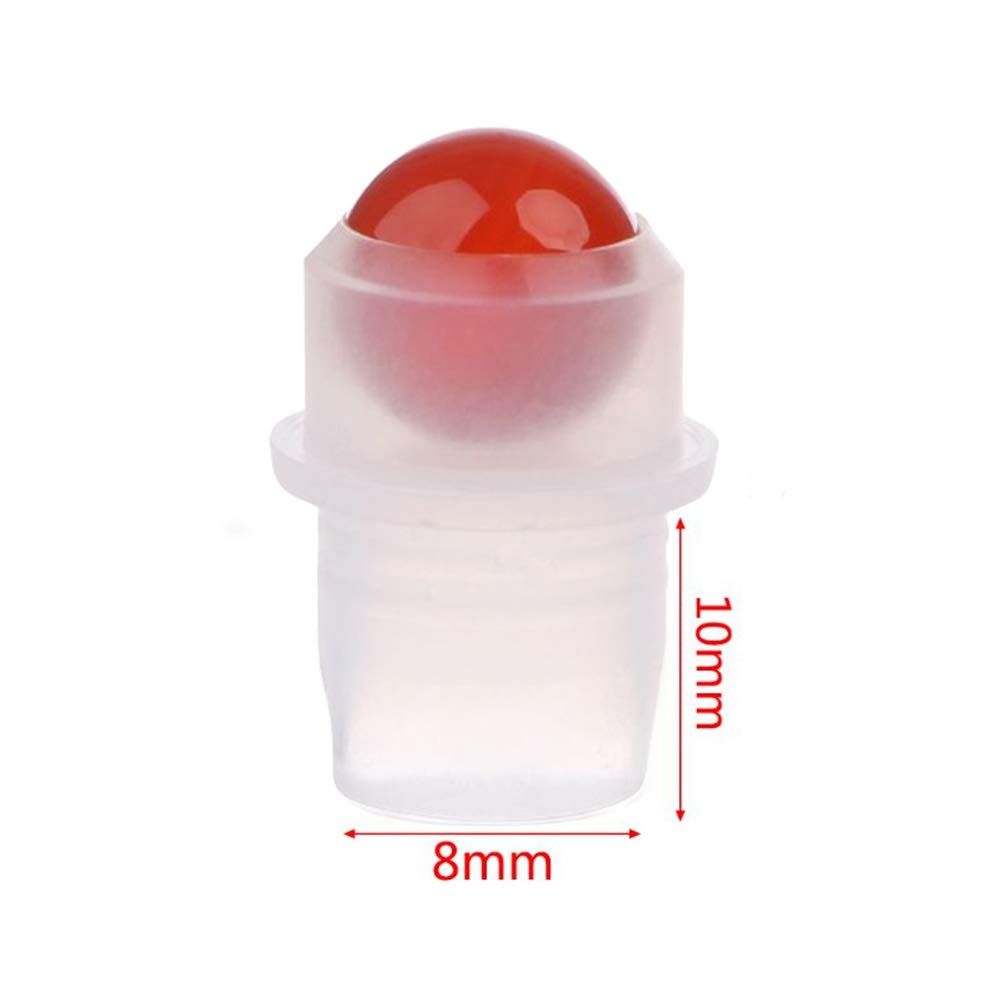 10x Gemstone Roller Tip For Bottle - Red Jasper