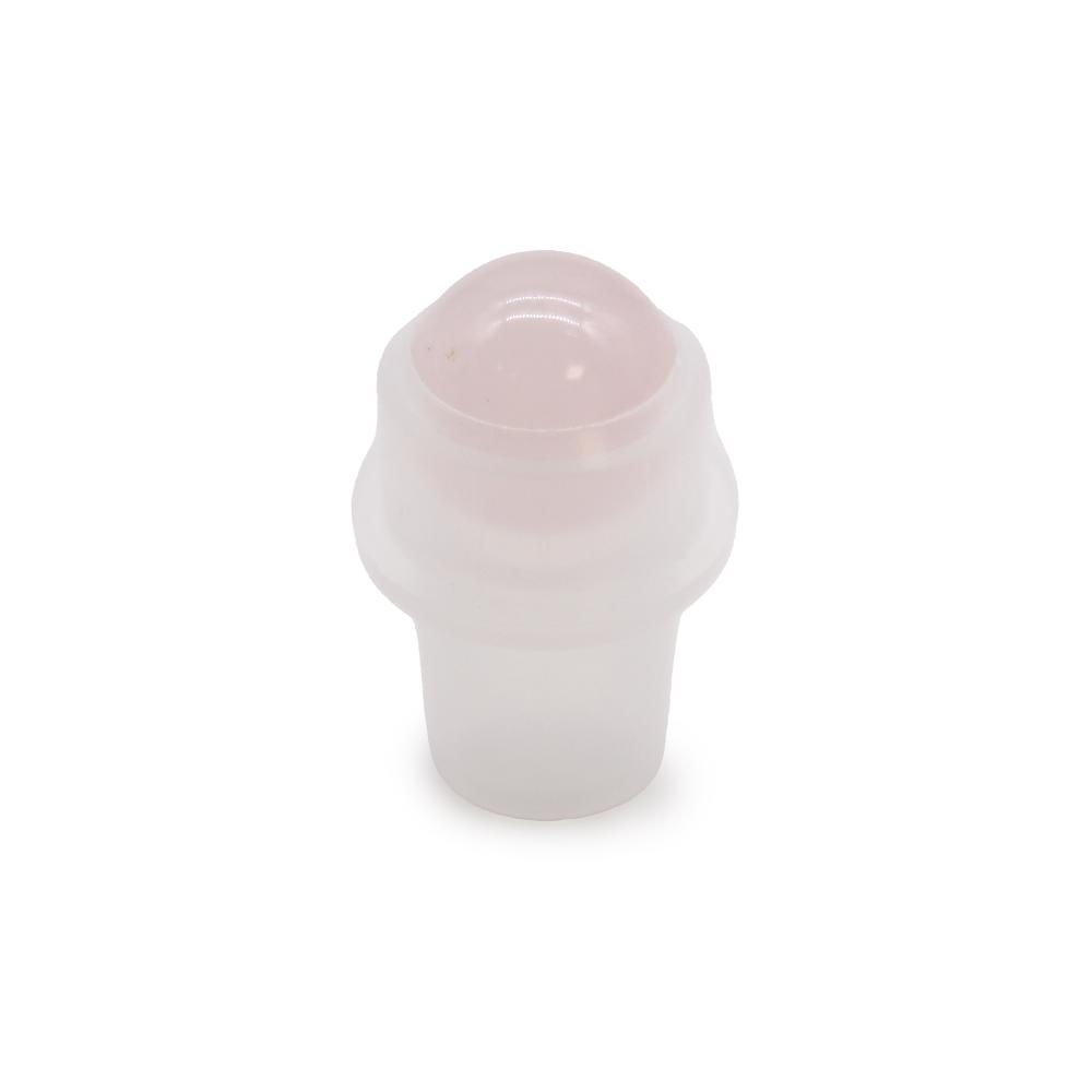 10x Gemstone Roller Tip For Bottle - Rose Quartz