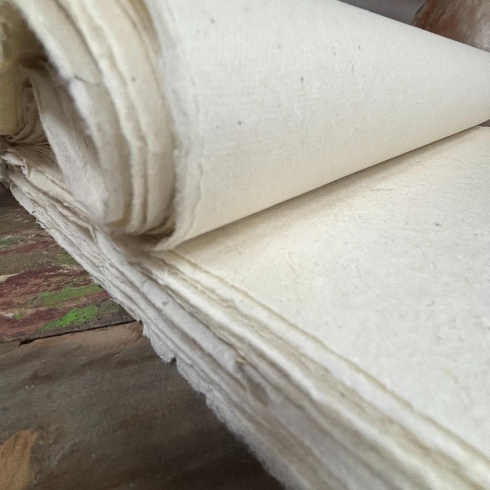 10x Lokta Craft / Wrapping Paper (510x76cm) - 5gms Plain Paper