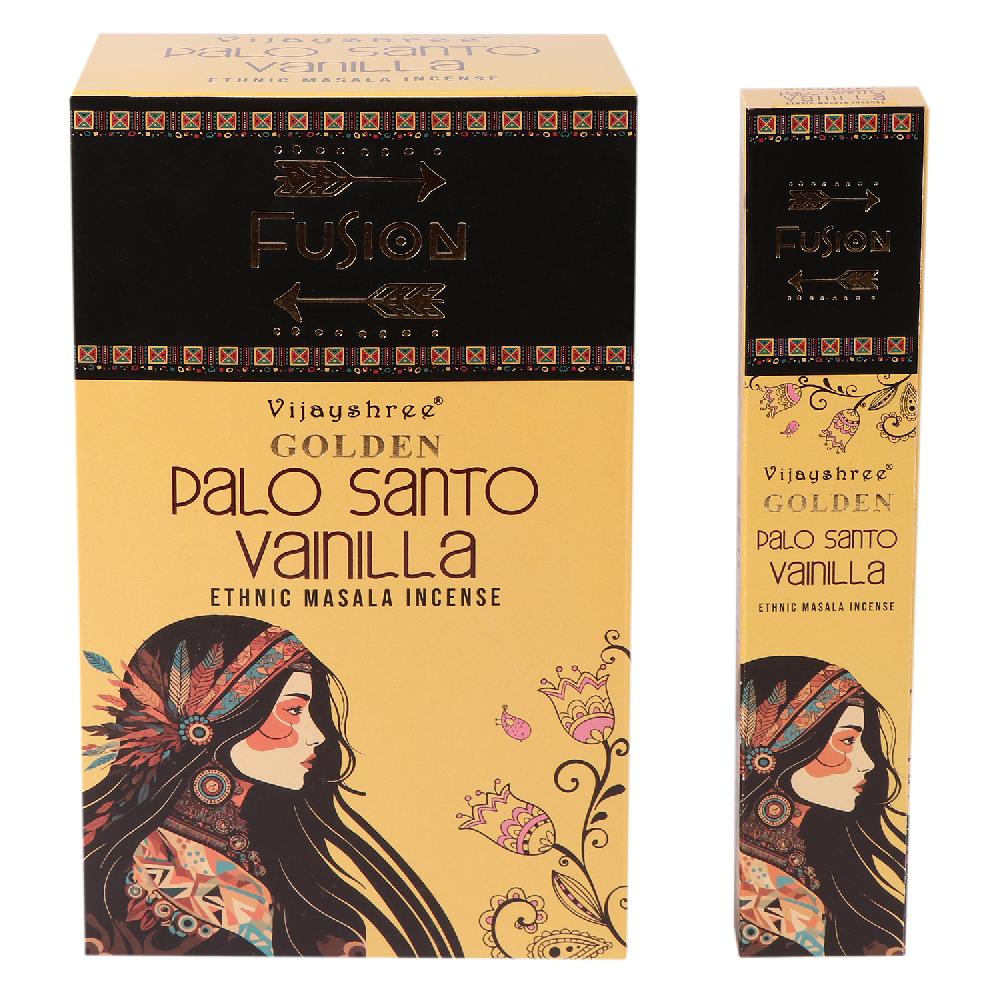 12x 15g Golden Fusion Incense Sticks - Palo Santo and Vanilla