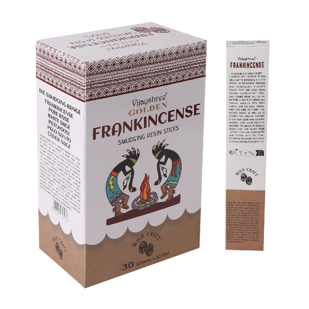 12x 30g Golden Frankincense Smudging Resin Sticks