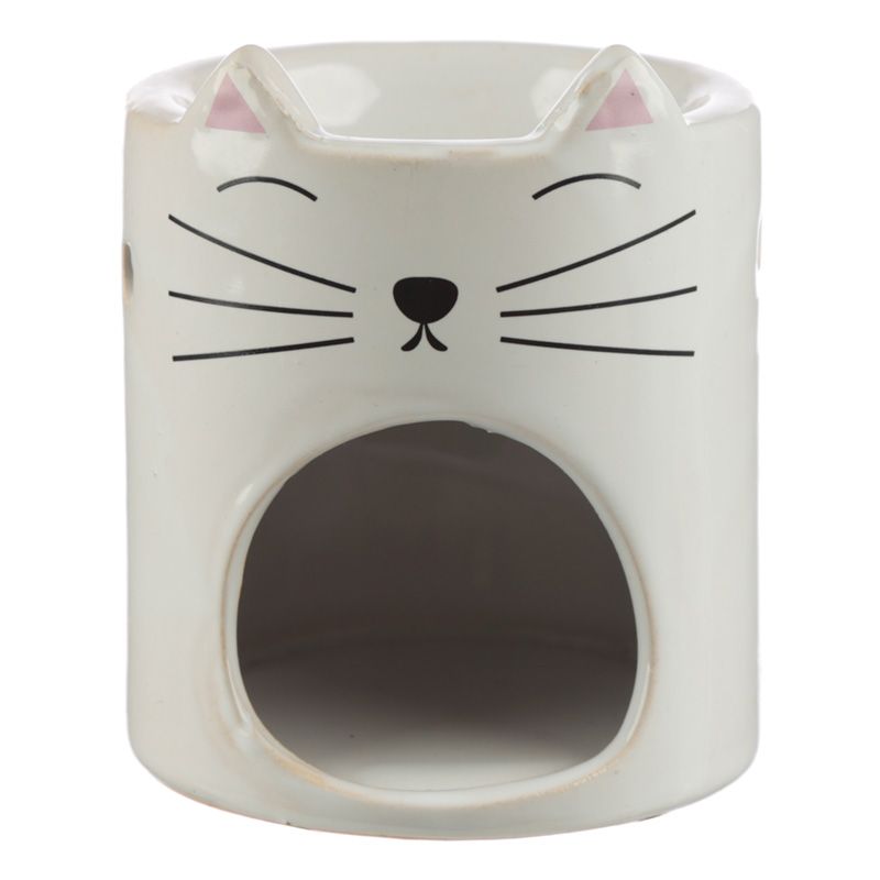 12x Feline Fine Ceramic Cat Head Oil Burner