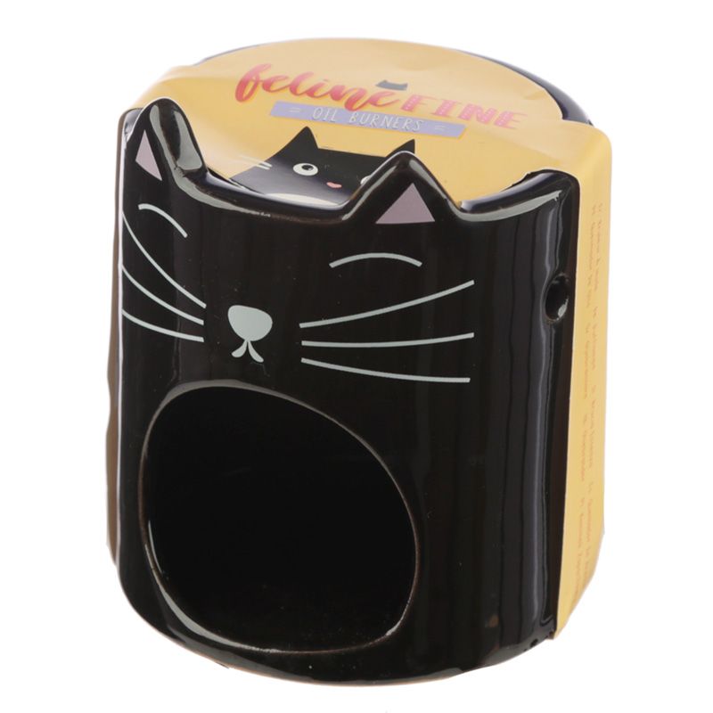 12x Feline Fine Ceramic Cat Head Oil Burner