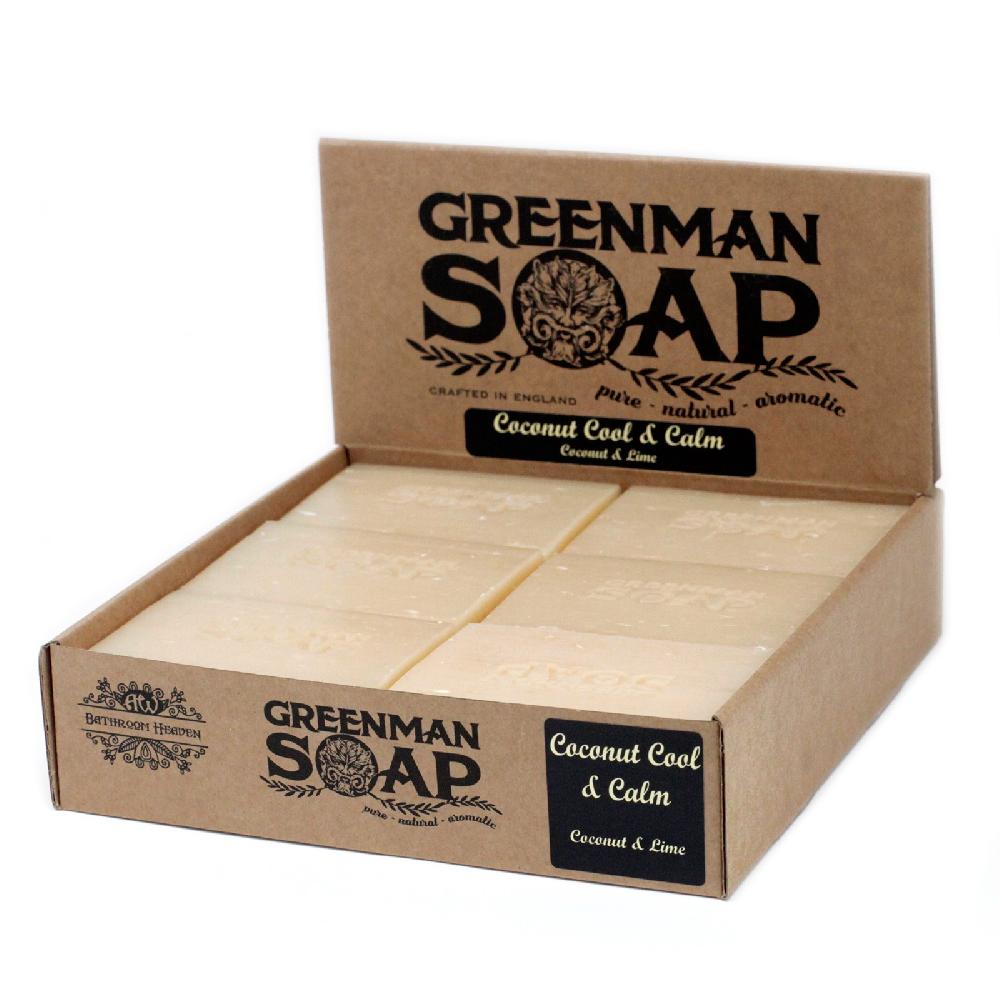 12x Greenman Soap 100g - Coconut Cool & Calm