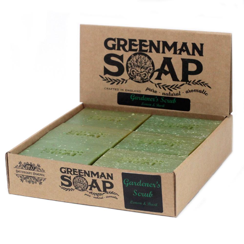 12x Greenman Soap 100g - Gardener's Scrub