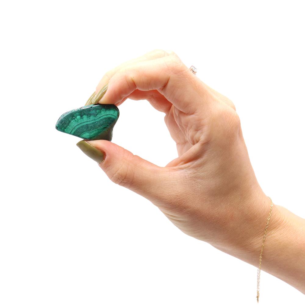 12x Medium African Tumble Stone - Malachite