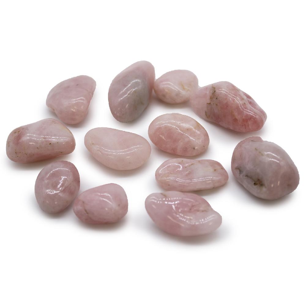 12x Medium African Tumble Stone - Rose Quartz