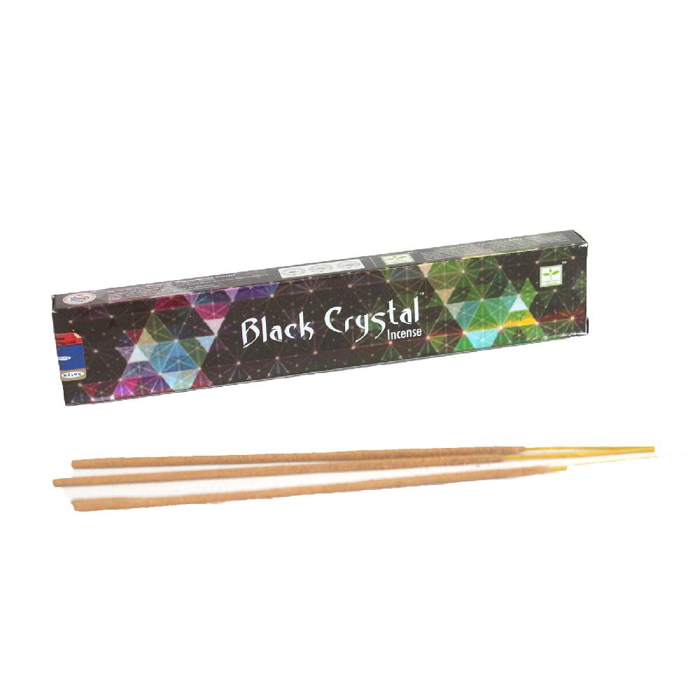 12x Satya Black Crystal Incense - 15gram