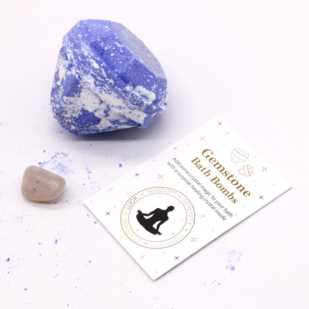 16x Gemstone Bath Bomb - Raspberry & Pomegranate