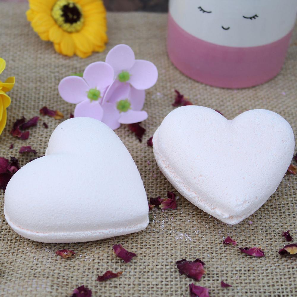 16x Love Heart Bath Bomb 70g - Passion Fruit