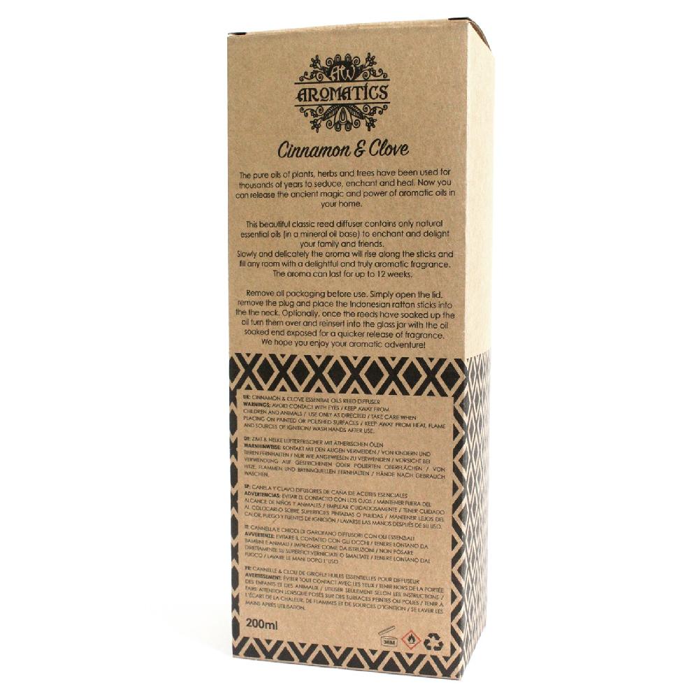 200ml Cinnamon & Clove Essential Oil Reed Diffuser