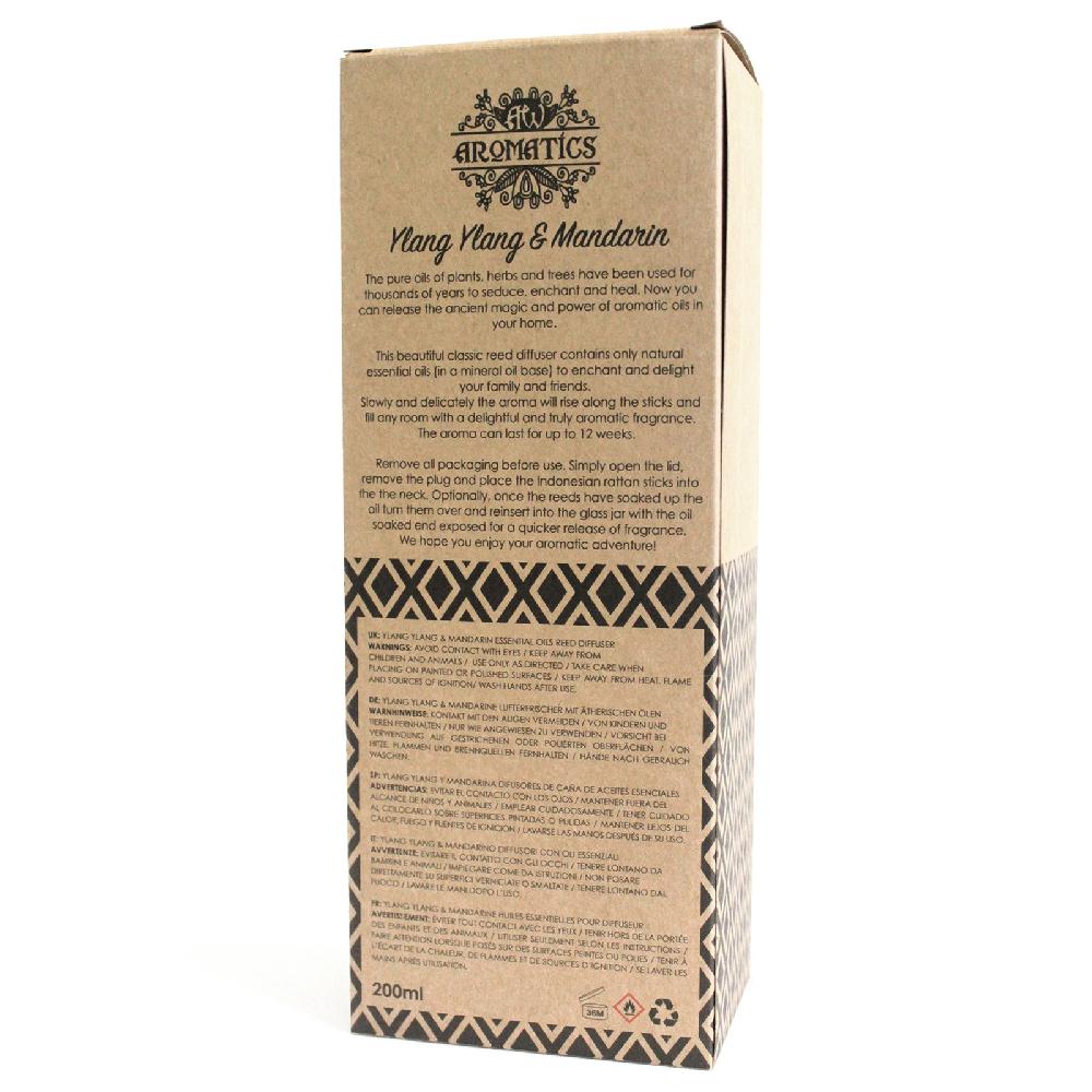 200ml Ylang Ylang & Mandarin Essential Oil Reed Diffuser