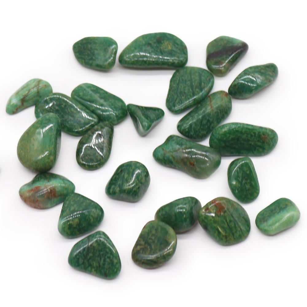 24x African Gemstone Quartz - Green - Size 5 - 16mm (KG)