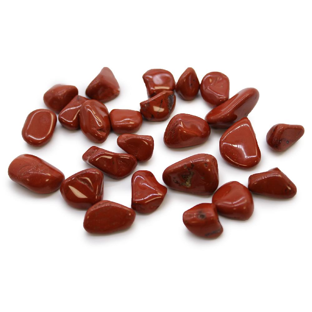 24x Small African Tumble Stone - Jasper - Red