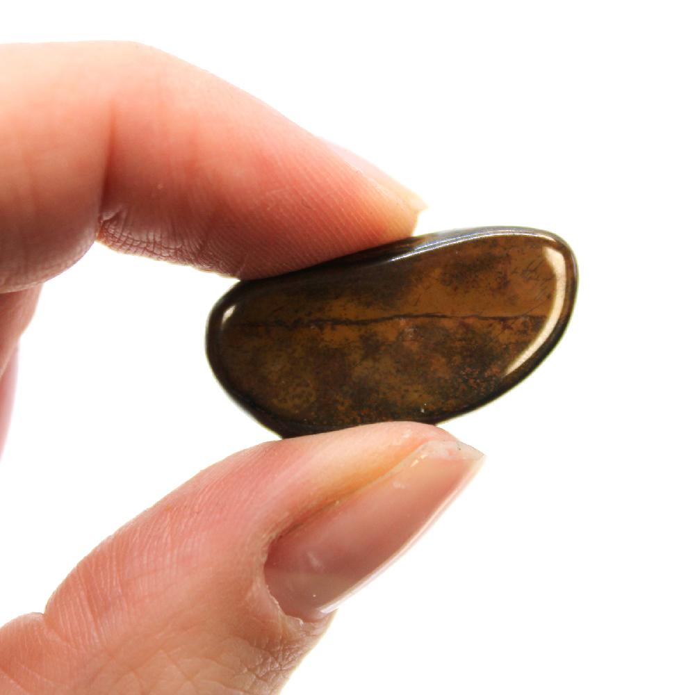 24x Small African Tumble Stone - Tigers Eye - Blue