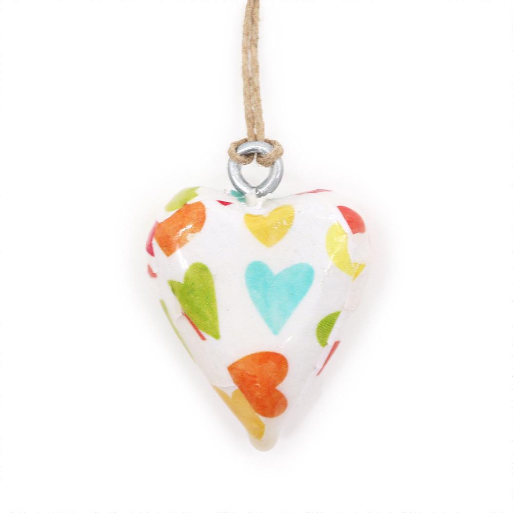 24x Small Decor Wood Hearts - Pastel Hearts (24)