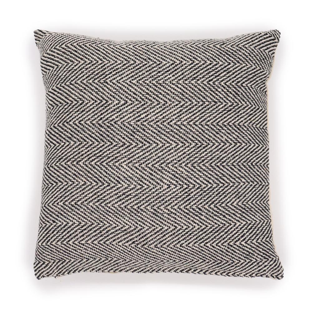 2x Classic Cushion Cover - Herringbone Fine Grey - 40x40cm