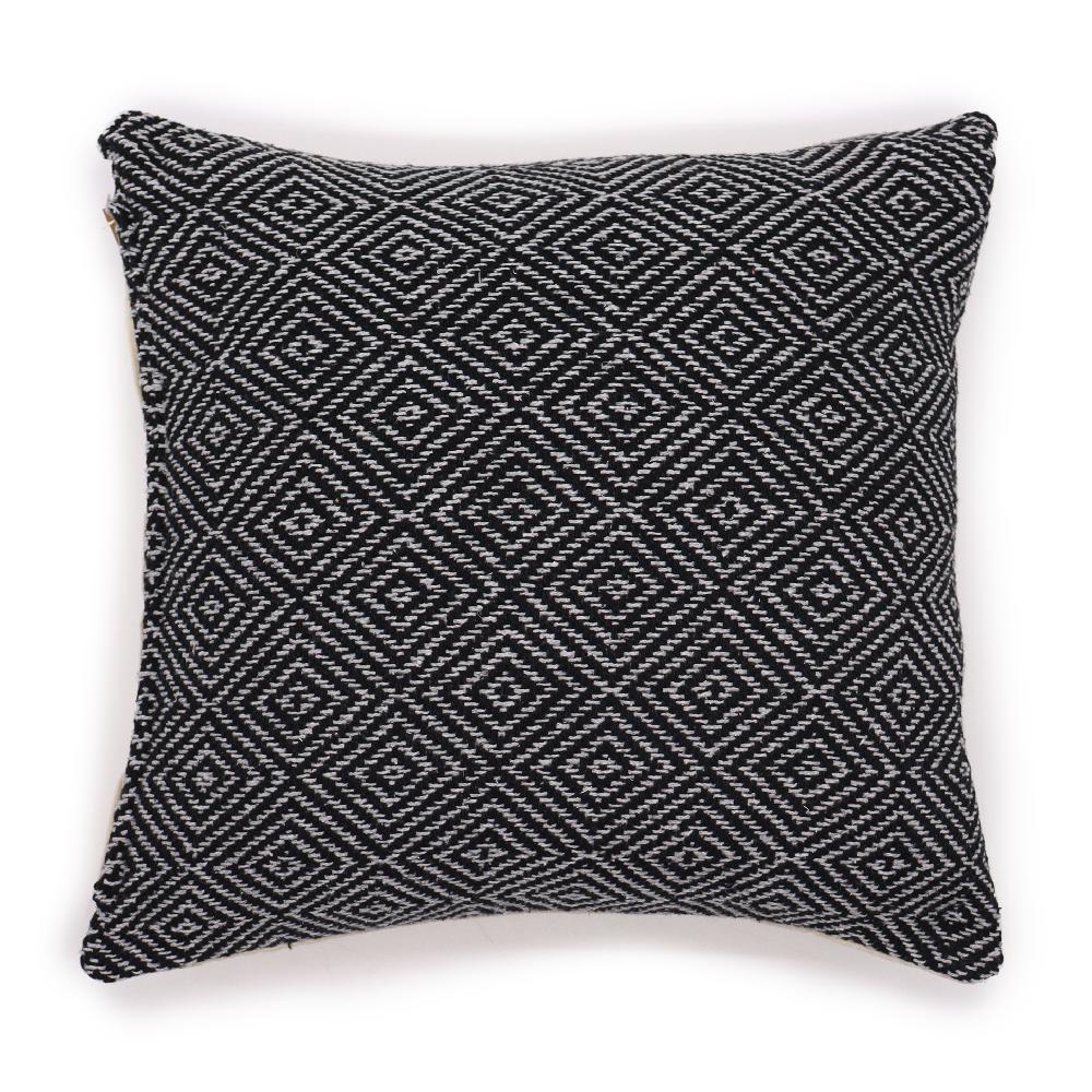 2x Classic Cushion Cover - Maze Black - 40x40cm