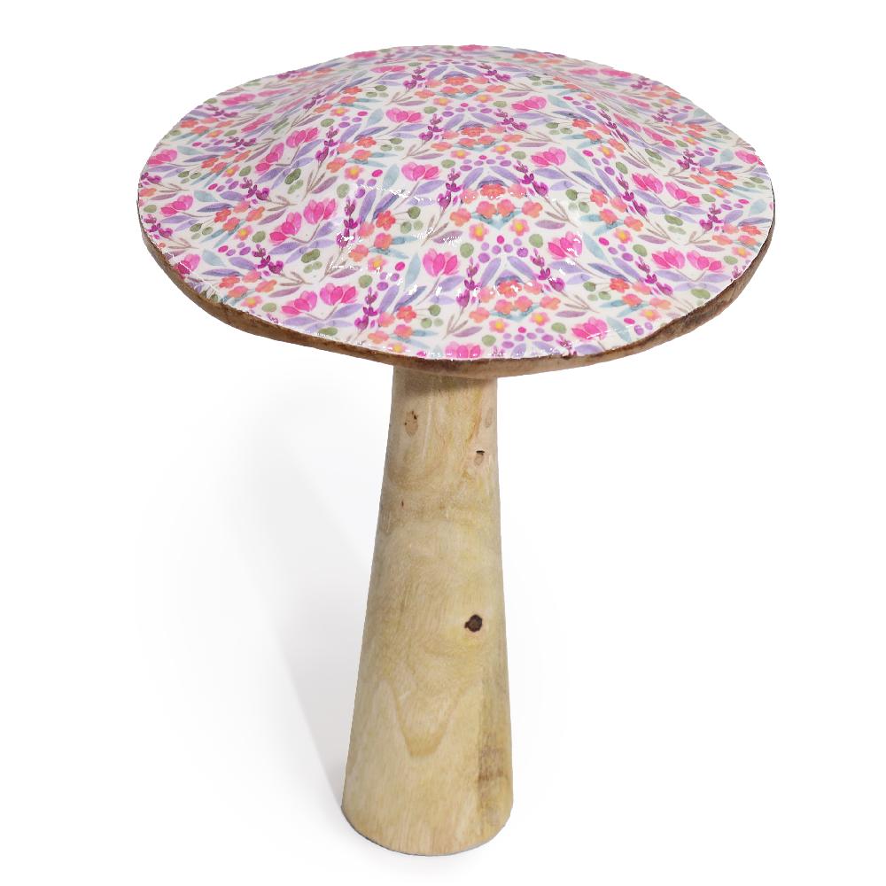 2x Large Mushroom - 20cm - Pretty Floral