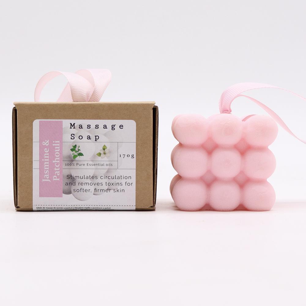 3x Boxed Single Massage Soaps - Jasmine & Patchouli