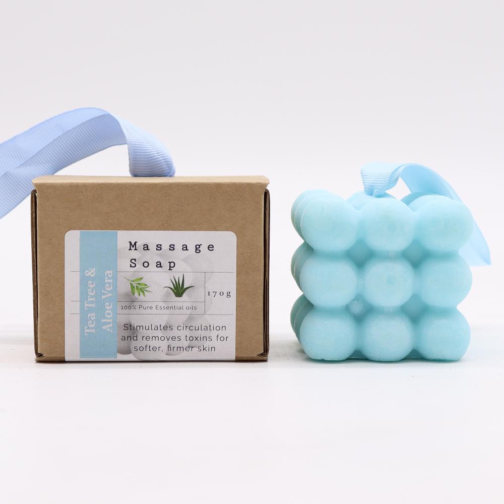 3x Boxed Single Massage Soaps - Tea Tree & Aloe Vera