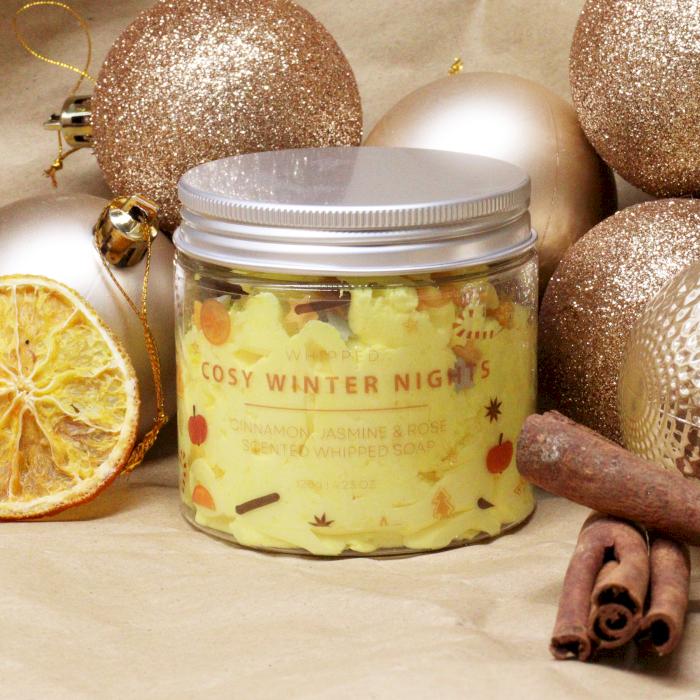3x Cosy Winter Nights Whipped Soap 120g