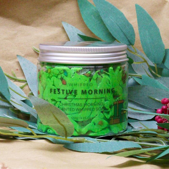 3x Festive Morning Whipped Soap 120g