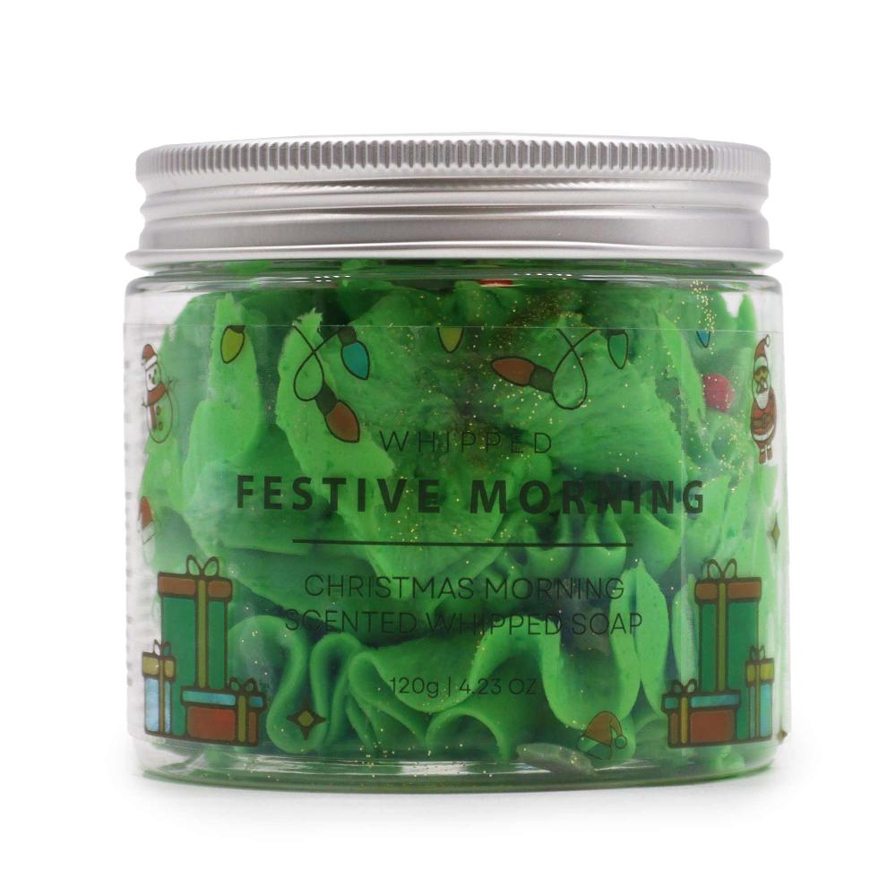3x Festive Morning Whipped Soap 120g