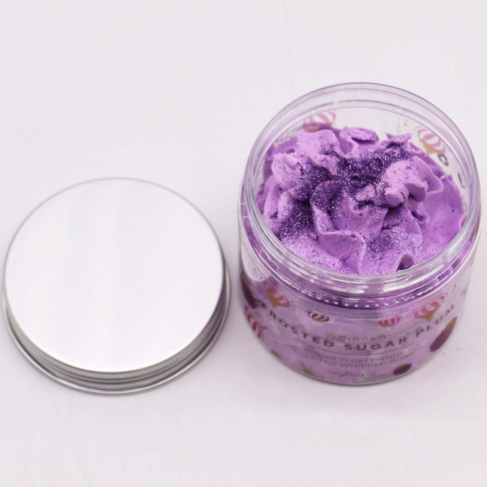 3x Frosted Sugar Plum Whipped Soap 120g