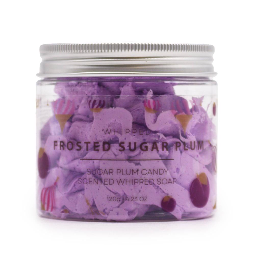 3x Frosted Sugar Plum Whipped Soap 120g