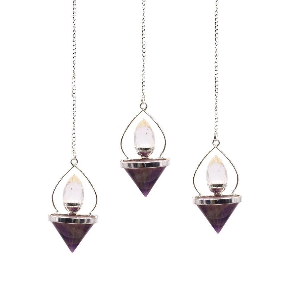 3x Gemstone Lantern of Life Pendulum
