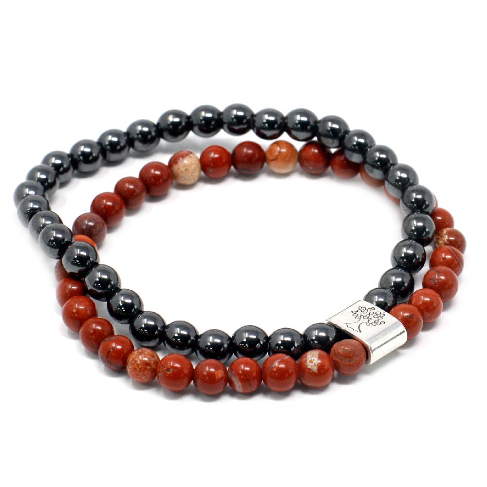 3x Magnetic Gemstone Bracelet - Redstone