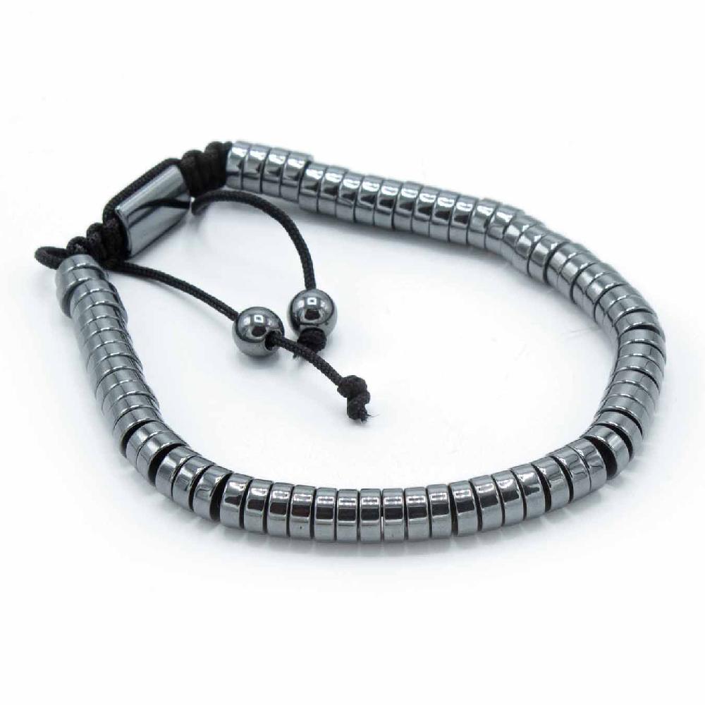 3x Magnetic Hematite Shamballa Bracelet - Circles