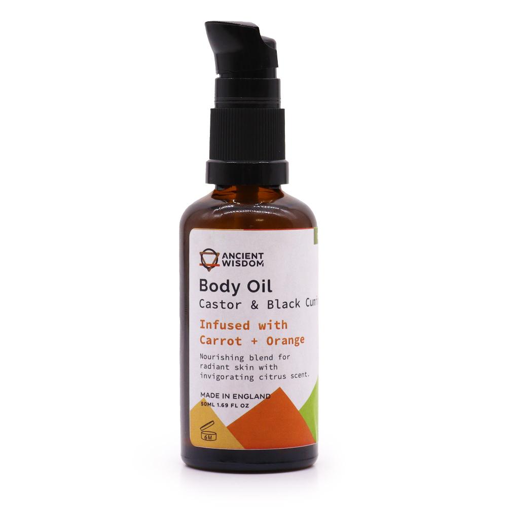 3x Organic Body Oil 50ml - Carrot & Orange