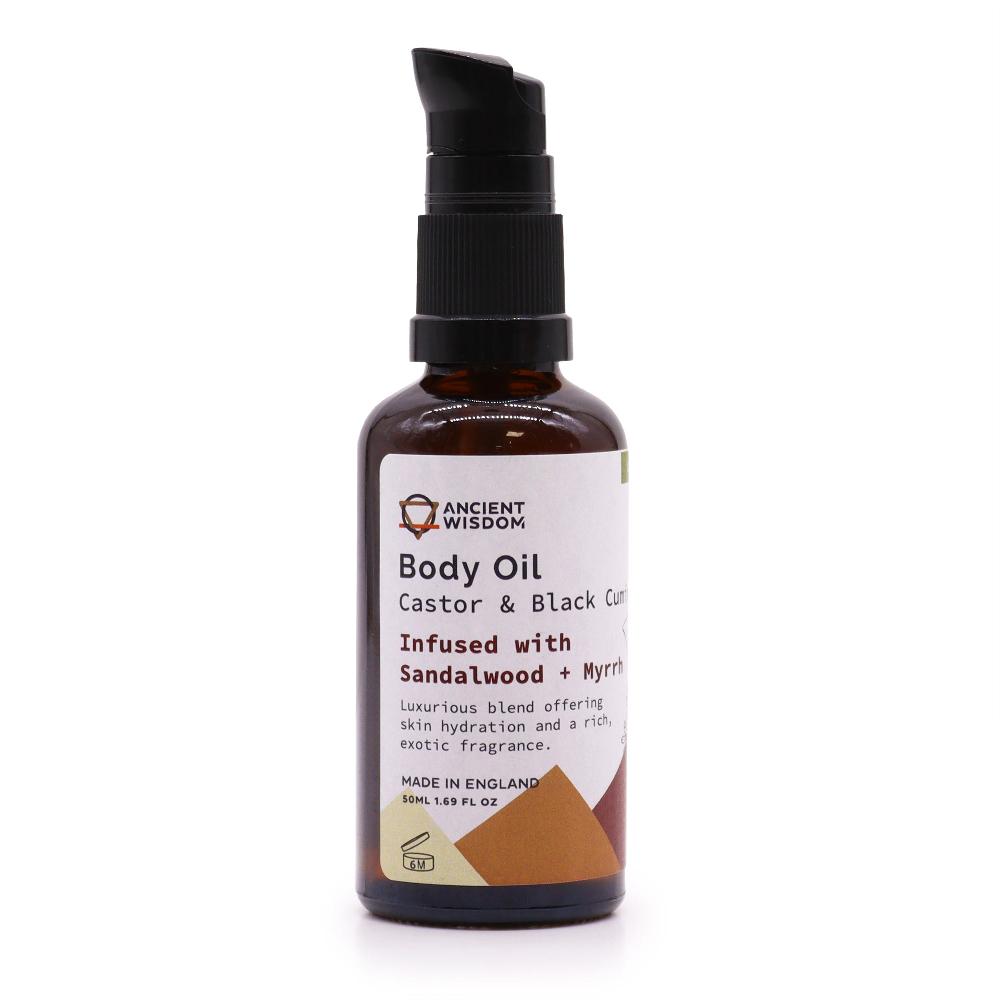 3x Organic Body Oil 50ml - Sandalwood & Myrrh