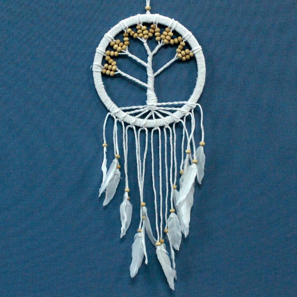 3x Tree Of Life Dreamcatcher - Cotton 22cm (assorted)