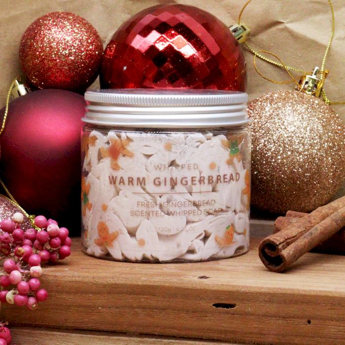3x Warm Gingerbread Whipped Soap 120g