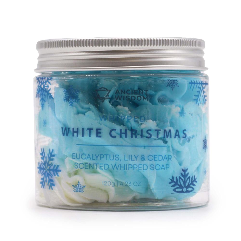 3x White Christmas Whipped Soap 120g