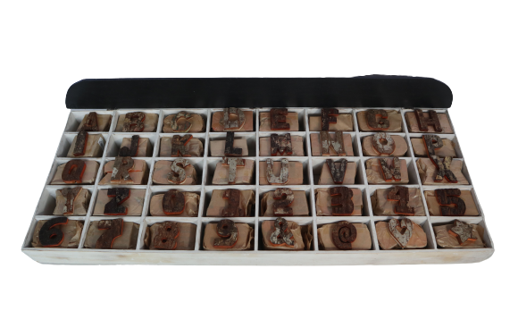 480x Rustic Bark Letter & Number - Display Box & Starter (40 x 12) 7cm