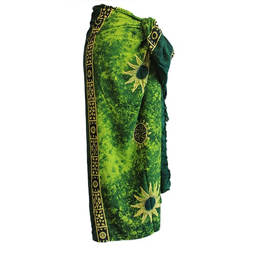 4x Bali Celtic Sarongs - Sun Symbols (4 Assorted Colours)